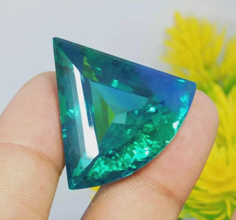 50.50 Ct Certified Natural Blue Green Paraiba Tourmaline Fancy Loose Gemstone image 2