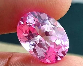 11 Ct Natural Oval Cut Padparadscha Sapphire Loose Gemstone Certified