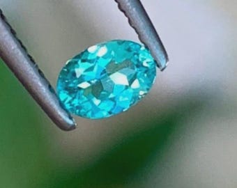 AAA 10 karat certifierad naturlig Paraiba-turmalin neonblå oval lös ädelsten