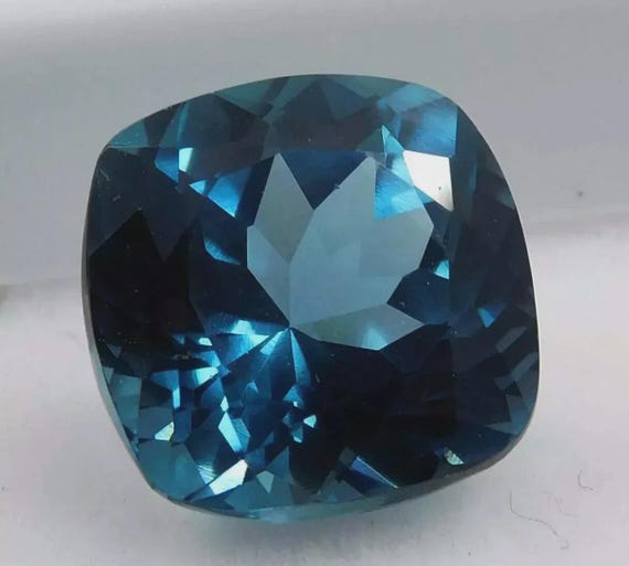 9.40 Ct+ Natural Cushion Cut Montana Sapphire Untreated Loose Gemstone Certified