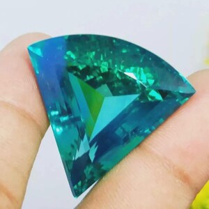 50.50 Ct Certified Natural Blue Green Paraiba Tourmaline Fancy Loose Gemstone image 4