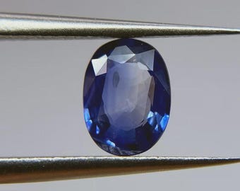 10 Ct Oval Natural Blue Sapphire, Certified Loose Gemstone for Jewelry