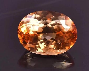 Certified 10 Ct+ Natural Padparadscha Sapphire Oval CUT Loose Gemstone