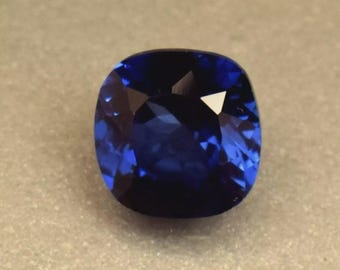Certified Kashmir Blue Sapphire 9.55 Ct Cushion Cut Natural Loose Gemstone