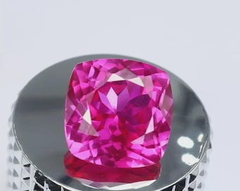 10 CT Natural Cushion Pink Sapphire Faceted Cut Loose Gemstone