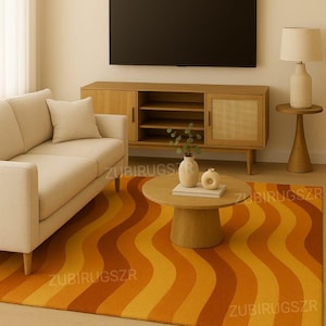 Hand Tufted Ombre terra irregular Shape Alternative Wool Rug 5x8 6x9 7x10 8x10 9x12 10x14 Feet Large Area Rug, Rug for any Room.