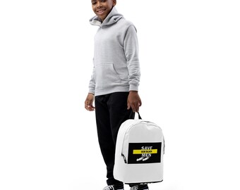 Minimalistischer Polyester-Rucksack: Wasserfeste Laptoptasche