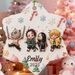 Personalized Anime Kawaii Ornament- 3D Style Design