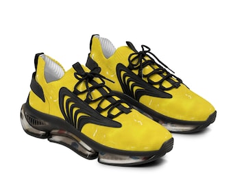 Zapatillas deportivas amarillas de gelatina / Zapatillas de running de malla / Zapatillas para hombre / Zapatillas casuales para hombre / Zapatillas de regalo para hombre / Zapatillas de regalo