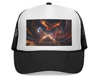Gorra de camionero Phoenix: estilo retro, colores vibrantes, ajuste ajustable