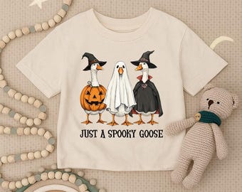 Nur ein gruseliges Gans Kleinkind Shirt, lustiges Halloween Kind Shirt, süßes Gans Jugend T-Shirt, Herbst-Baby-Kostüm Kinder Outfit, Halloween-Party T-Shirt