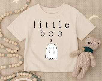 Little Boo Toddler Shirt, Spooky Ghost Infant Shirt, Funny Halloween Kids T-shirt, Cute Ghost Baby Outfit, Halloween Baby Costume Tee
