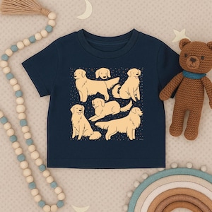 Golden Retriever Toddler Shirt, Cute Dog Infant Shirt, Funny Puppy Kids Shirt, Animal Baby Outfit, Retriever Toddler Tee,Pet Lover Baby Gift