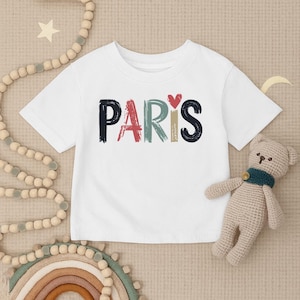 Paris Toddler Shirt, Paris Infant Shirt, French City Kids T-shirt, Love Paris Baby Outfit, Cute Paris Toddler Tee,Travel Adventure Baby Gift