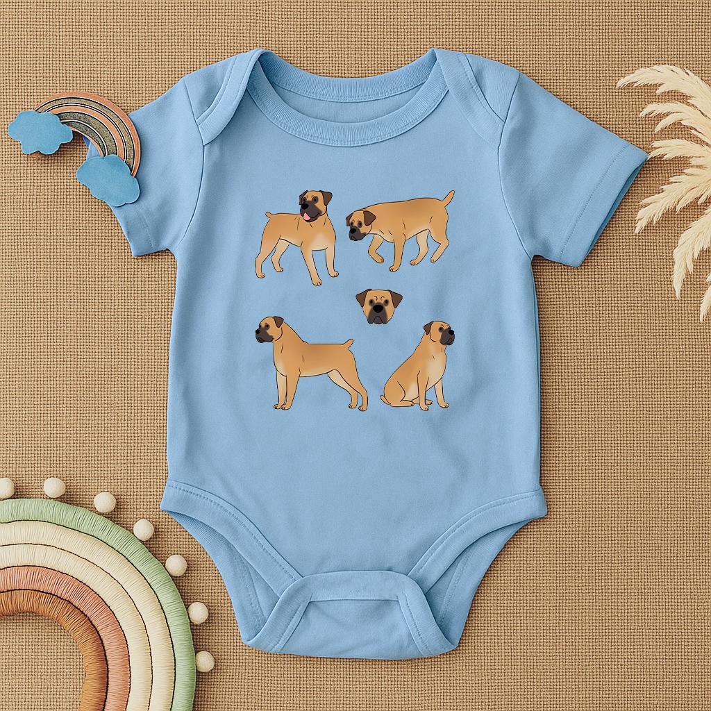 Bullmastiff Dog Baby Bodysuit, Cute Puppy Baby Outfit, Dog Lover Baby Clothes, Funny Baby Shower Gift, Pet Lover Baby Romper,Baby Dog Outfit