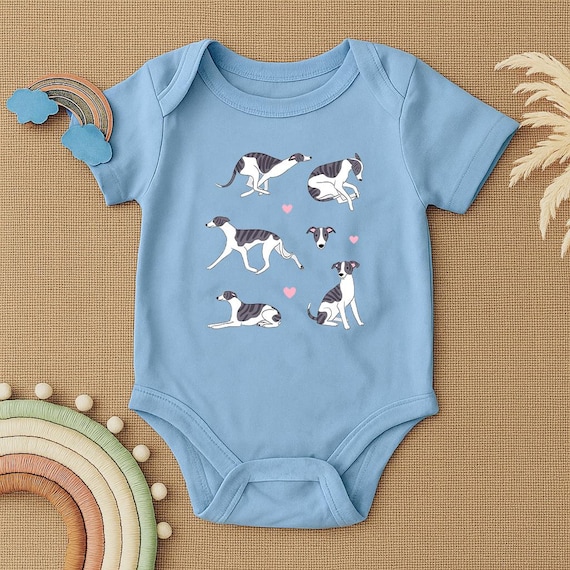 Whippet Puppy Baby Bodysuit, Cute Dog Baby Outfit, Dog Lover Baby Romper,  Whippet Baby Clothes, Newborn Gift, Adorable Baby Shower Gift - Etsy
