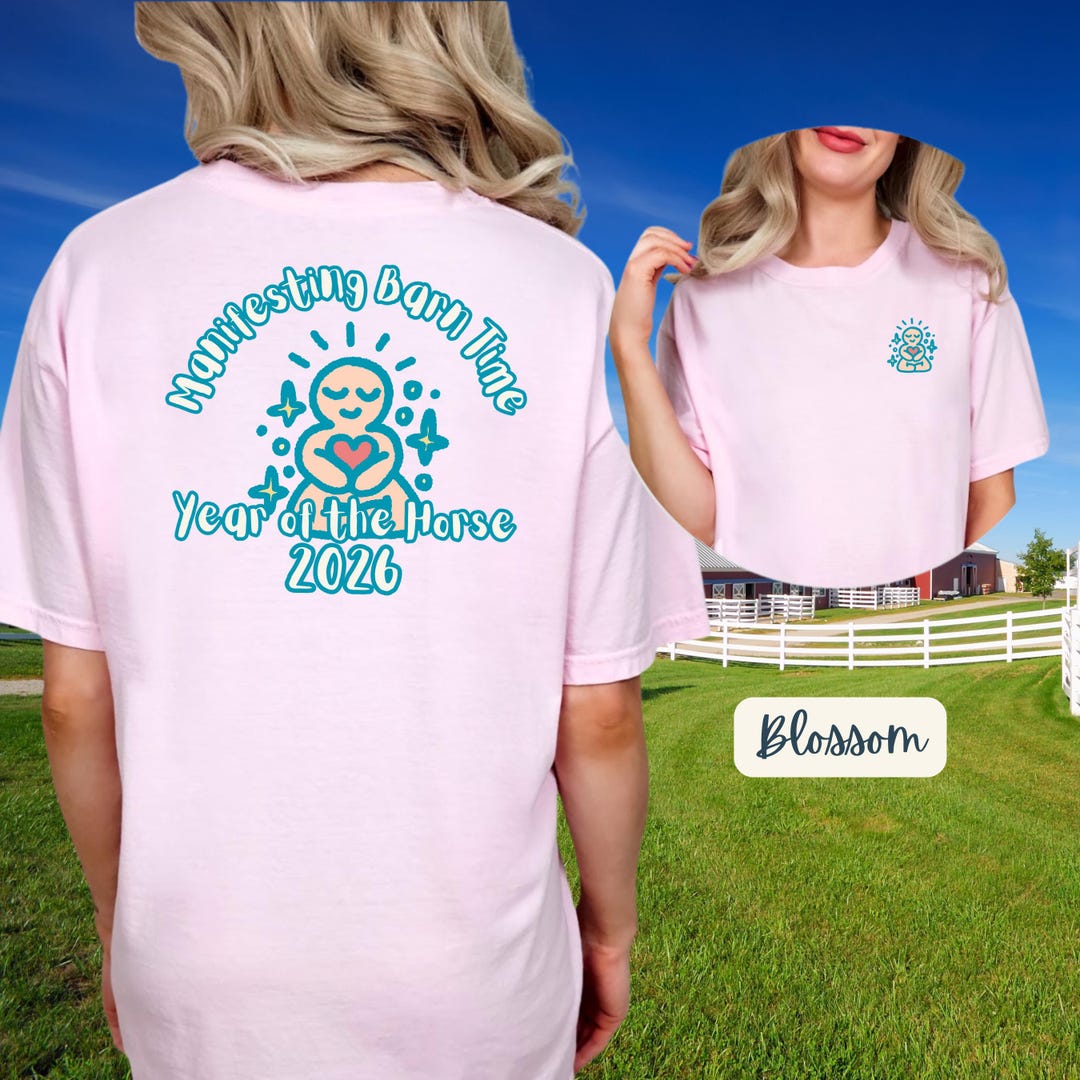 Horse Buddha T-shirt | Year of the Horse 2026 Barn Time Graphic Tee - Etsy