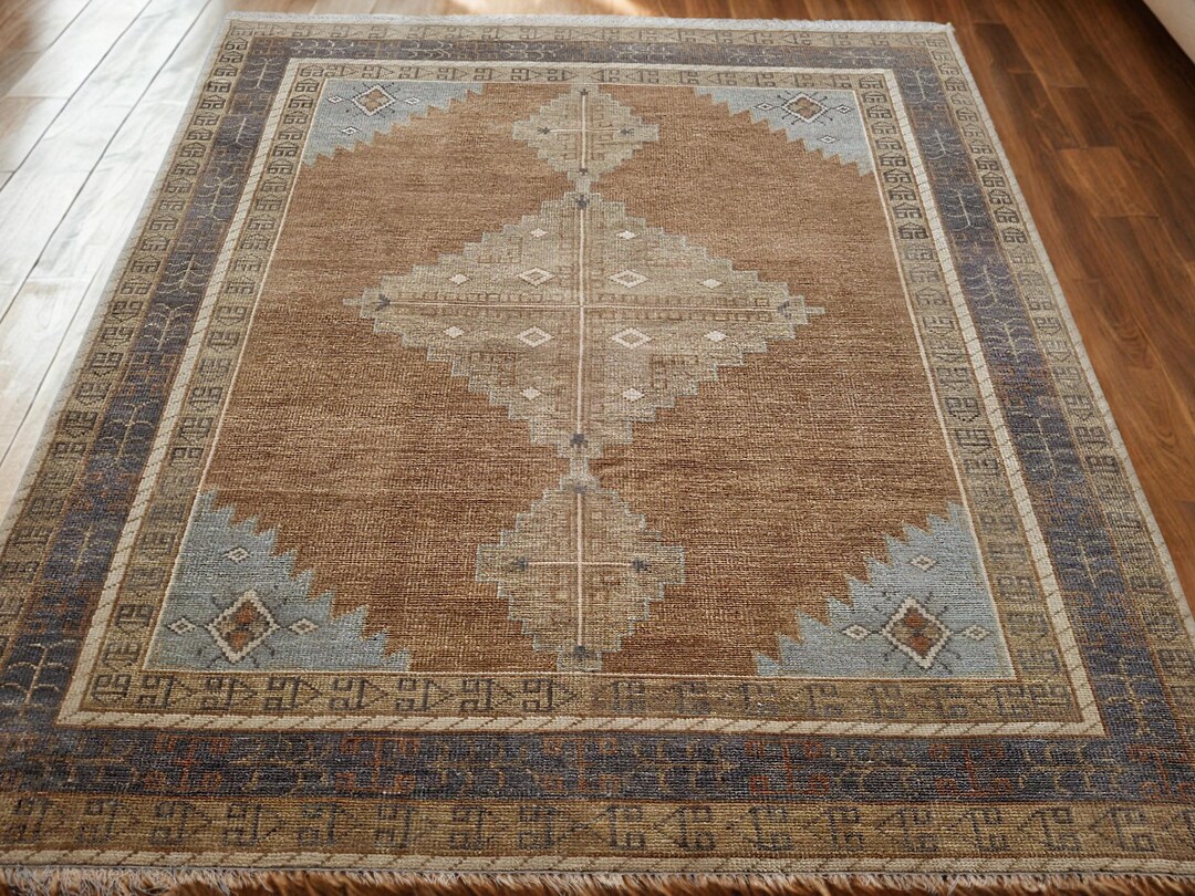 Jane Cook Rug Maker Terracotta Hand-knotted Wool Rug | Timeless Indian Craft, Made With ...