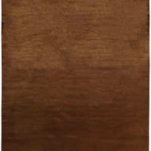 Hand-knotted Solid Textured Luxury British Lincoln wool Rug, Soft Plush Pile, Thick and Glossy