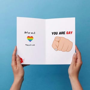 Carte de voeux du mois de la fierté, Happy Pride, Mois de la fierté, LGBTQ+, carte Funny Pride, téléchargement immédiat !