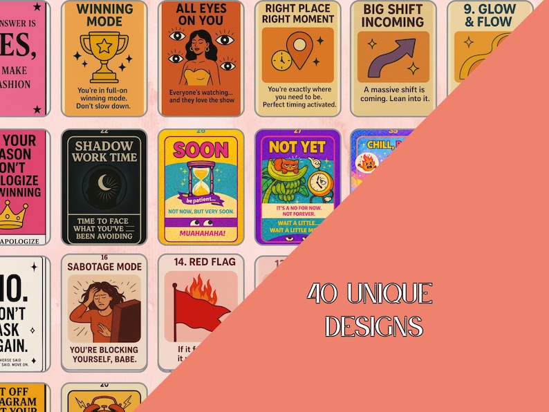 Cheeky Digital Oracle Deck Printable, for Witchy Beginner and Confirmed ...