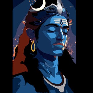 Shiva Mediating Digital art - Commercial use [500 units]