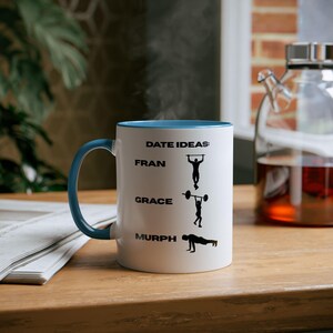 CrossFit Becher, Workout-Kaffeetasse, Geschenk für Fitness-Liebhaber, Übungsteebecher, Fitness-Liebhaber-Tasse, Trainer Geschenkidee, WOD, Training des Tages