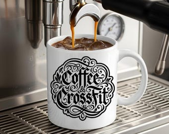 Crossfiter gifted, Crossfitting gift, CrossFit Bike Ceramic Mug, Gift Workout Lovers, crossfiter, crossfitting, cross fit, coach gift