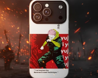 Dark Anime Shadow Warrior Tough Phone Case iPhone 17 16 15 14 13 12 11 Pro Max Samsung S24 S23 S22 Plus S25 Ultra Cases