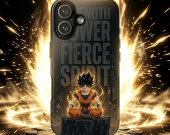 Anime Phone Case Saiyan Prince Royal Armor iPhone 17 16 15 14 13 12 Pro Max Samsung S25 S24 S23 DBZ Anime Gift