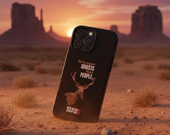 Western Outlaw Protective Phone Case | Cowboy Gamer iPhone, Samsung & Pixel Cover | Dual Layer Slim Matte or Glossy