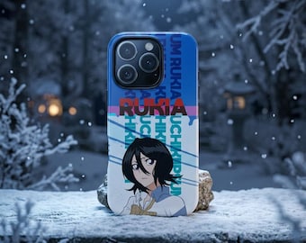 Anime Phone Case Ice Soul Reaper Violet Eyes iPhone 17 16 15 14 13 12 Pro Max Samsung S25 S24 S23 Bleach Anime Gift