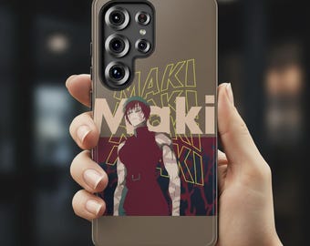 Dark Anime Female Warrior Tough Phone Case for iPhone 17 16 15 Pro Max, Samsung S24 Ultra, Manga Battle Aesthetic Cover