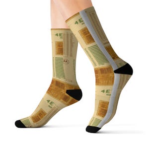 Motorola 68000 Retro Unisex Sublimation Socks | Vintage Computing Crew Socks