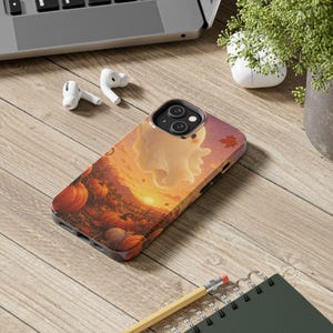 Cute ghost pumpkin patch Tough Phone Case | Protective iPhone & Samsung Cover
