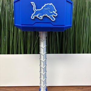 3D printed Detroit Lions, Thor hammer