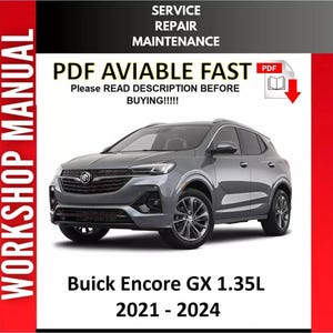 BUICK ENCORE GX 2021 2022 2023 2024 Service Repair Workshop Manual