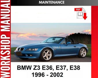 BMW Z3 1996-2002 Factory Service Repair Manual, Workshop Service