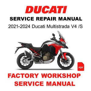 Ducati Multistrada V4 /S 2021–2024 Factory Workshop Repair Manual-Download