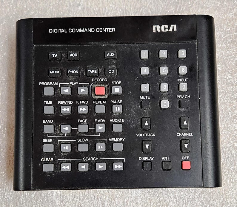Vintage RCA Digital Command Center Remote Control CRK-32C-AR2 - Etsy