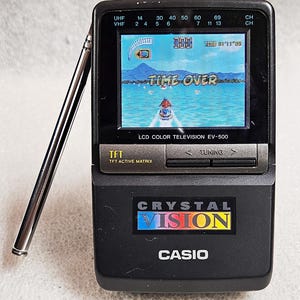 Vintage Casio EV-500B Crystal Vision Portable LCD Color TV