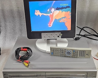 Zenith XBR413 Combo Dvd Magnétoscope Lecteur VHS avec télécommande, cordon AV * FONCTIONNE *