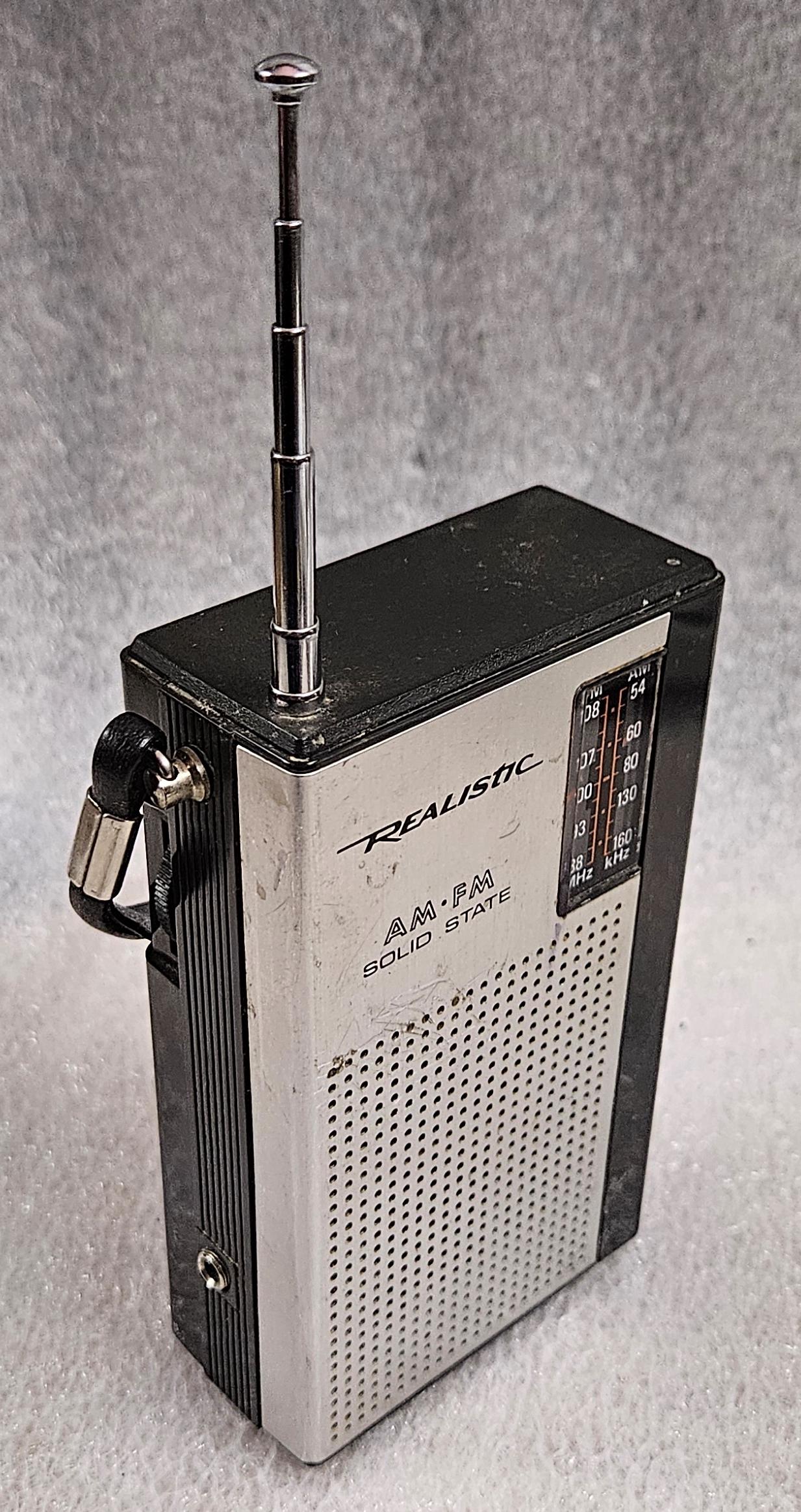 Radio Shack Realistic AM/FM Solid State Pocket Radio Model 12-602 - Etsy