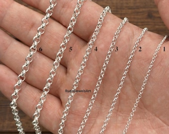 Minimalistischer Schmuck, 925 Silberkette, zierliche Silberkette, Anhänger Kette, Layering Kette, Geschenk für Sie