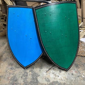 HMB Approved Medieval Heater Shield: Set of 2, Buhurt Battle Ready