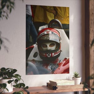 Formula One l Niki Lauda Poster l Car Poster l Formula One l Sports Car Art l Gift for Him l Wall Decor l Iconic Car Poster l Car Fan Gift