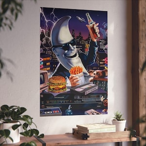Mcdonalds Art Mac Tonight 3D Art Crescent Moon Face Fast