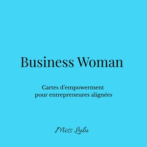 Business Woman - PDF Card Game - 60 introspection, mindset and motivation cards for ambitious women