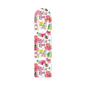 Colorful Bee-Themed Bookmark2, Floral Bookmark for Book Lovers, Let it Bee Bookmark, Nature-Inspired Gift, Perfect for Readers