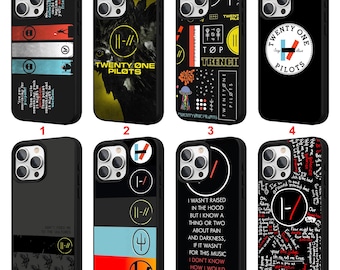 Funda para iPhone Twenty One Pilots Duo Band para iPhone 11, 12, 13, 14, 15, 16, 17 Pro Max Plus Air, personalizada, protectora, n.° C